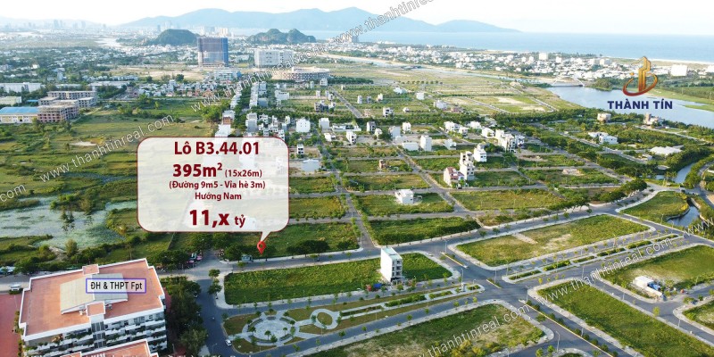 Siêu phẩm Biệt thự Đối diện ĐH FPT Đà Nẵng, diện tích 395m2 - Giá chỉ 28,5tr/m2