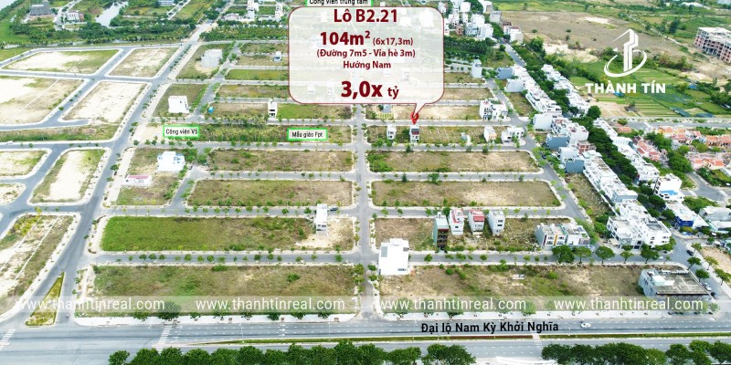 Bán nhanh lô 104m2 nằm trong khu dân cư đông đúc tại FPT Đà Nẵng