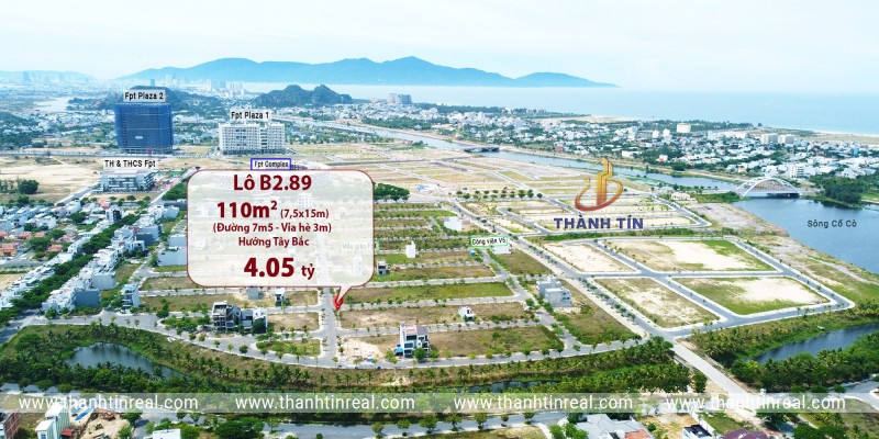 Chào bán lô biệt thự liền kề gần công viên trung tâm - Giá chỉ 4.05 Tỷ tại FPT Đà Nẵng 
