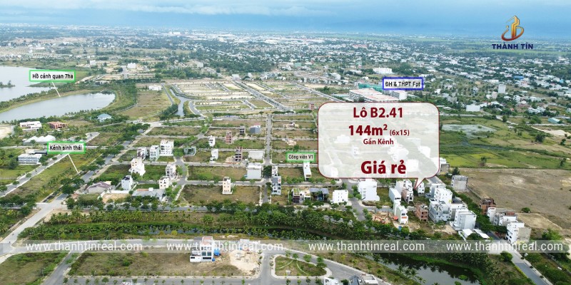 Chào bán lô đất 144m2, gần công viên trung tâm - Giá chỉ 3,7 tỷ tại FPT Đà Nẵng 